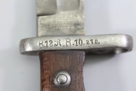 Preußen Seitengewehr Modell 71/84 Kaiserreich mit Truppenstempel Hersteller WKC