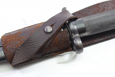 Swedish bayonet m/1896 with belt loop, stamped several times