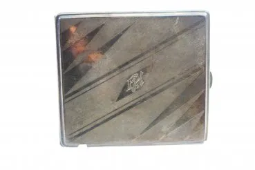 Silver case of a captain as a souvenir