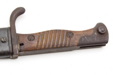 ww1 side gun, bayonet 98 with saw back manufacturer Deutsche Maschinenfabrik A.-G. Duisburg