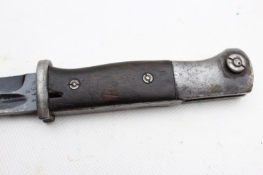 Ww2 German original Wehrmacht bayonet K98 without scabbard, WaA stamped on locking button and grip