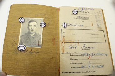 SS ID card of a concentration camp security guard from the Mauthausen concentration camp