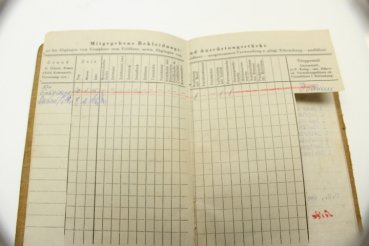 SS Ausweis eines KZ-Wachmann aus dem KZ Mauthausen