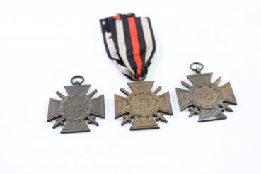 3x  Cross of Honour for Front Fighters with ribbon with manufacturer