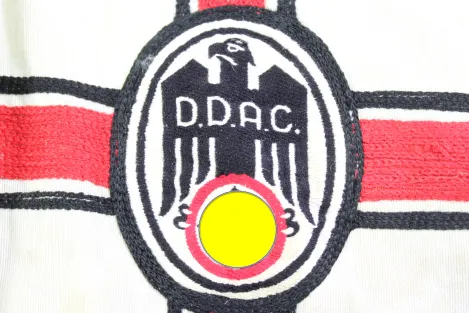 Kraftfahrstander des deutschen Automobil – Club DDAC Wimpel 1933 – 1944 für ein Auto – Motorrad als Dienstfahrzeug