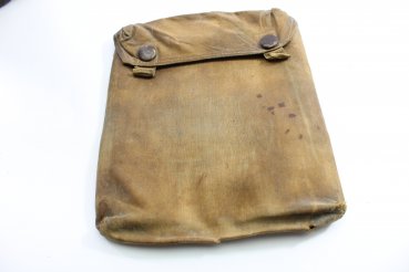 Wehrmacht Gasmaskendose mit Tropen Bereitschaft Tasche für Gas plane DAK Herst. bhu