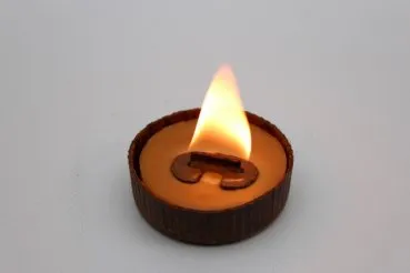 Ww2 Wehrmacht 5 x bunker candle, Hindenburg light "Wilhelmslichter" - original Hindenburg light, made in Bayreuth Gau