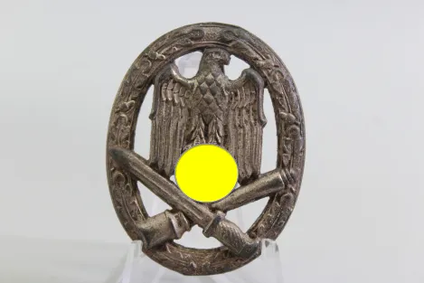 Allgemeines Sturmabzeichen Zink versilbert, Harken nicht vorhanden