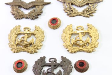 Preview: Konvolut 14 Abzeichen BW auf Pappbogen