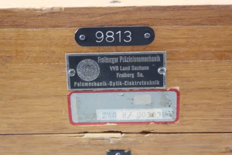 Max Hildebrand Meßtheodolit Einheitstheodolit B5 Infanterie Einheitsinstrument mit Transportbox