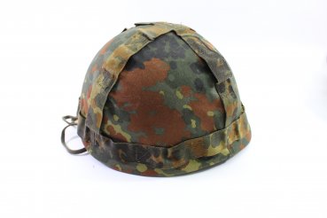 BW combat helmet with camouflage cover Flecktarn helme