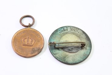 Preview: 2 Abzeichen Preußen Dienstabzeichen und Luthertag