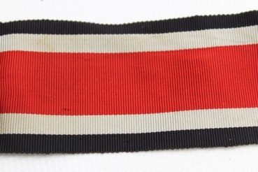 Rare variant of the ribbon for the Knight's Cross of the Iron Cross 1939 approx. 33 cm long, original