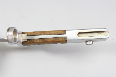 Schweiz Bajonett Modell 1918 komplett mit Scheide und Lederhänger Hersteller Elzener Schwyz