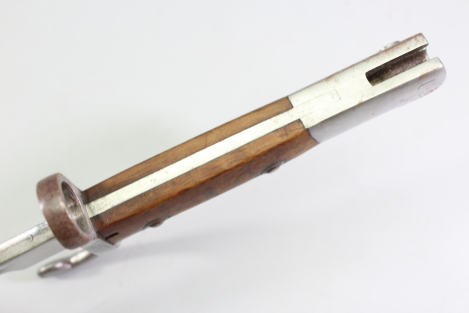 Brazil, Model 1908 bayonet for Mauser rifles with leather scabbard; manufacturer: Simson & Co., Suhl.