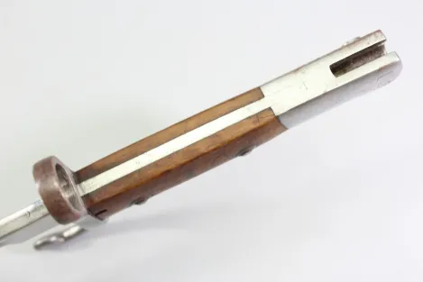 Brasilien, Seitengewehr M 1908 für Mauser Gewehre mit Leder Scheide Hersteller Simson & Co. Suhl.