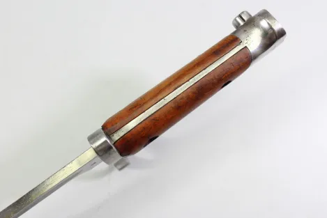 Bayonet, Romanian Model 1893 (Mannlicher), manufactured in Austria, serial number 0055