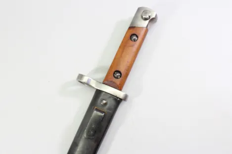 Bayonet, Romanian Model 1893 (Mannlicher), manufactured in Austria, serial number 0055