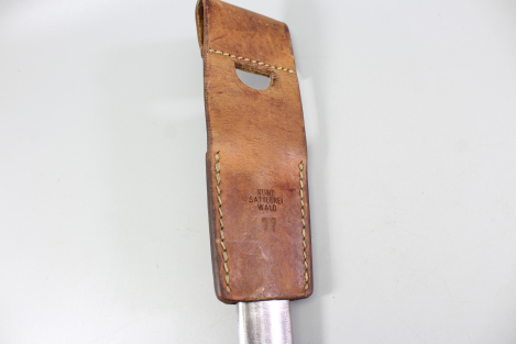 Brasilien, Seitengewehr M 1908 für Mauser Gewehre mit Leder Scheide Hersteller Simson & Co. Suhl.
