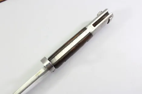 Brazil, Model 1908 bayonet for Mauser rifles with leather scabbard; manufacturer: Simson & Co., Suhl.