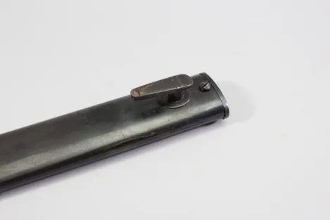 Brasilien, Seitengewehr M 1908 für Mauser Gewehre mit Leder Scheide Hersteller Simson & Co. Suhl.