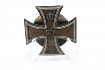 Double hallmark Iron Cross 1st Class 1914 (Silver 800) German Officers Association