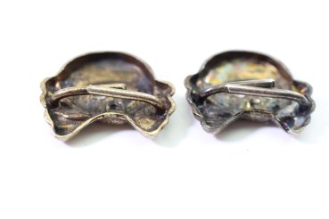 Preview: SS Totenköpfe für Kragenspiegel, Sammleranfertigung