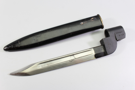England 1949 Bayonet No. 9 MK I / For the Lee-Enfield No. 4 Rifle and Sten MK 5 SMG.