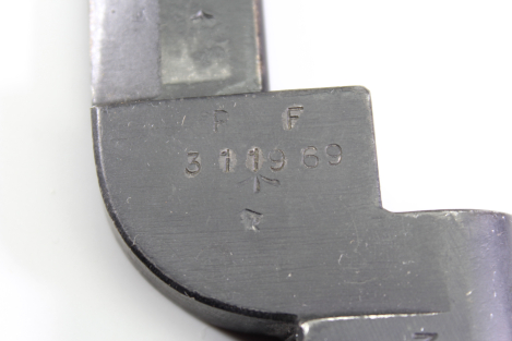 England 1949 Bayonet No. 9 MK I / For the Lee-Enfield No. 4 Rifle and Sten MK 5 SMG.