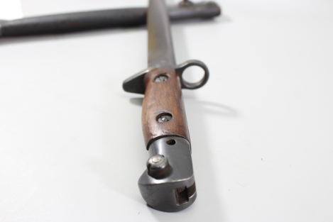 WW2 British/Indian R.F.I. Mk II SMLE Bayonett mit Lederscheide