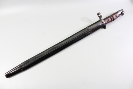 US Bajonett 1. Weltkrieg Remington 1917, Lederscheide 2 Variante