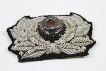 Fabric version oak leaves embroidered, cockade for officer peaked cap