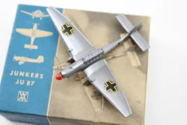 Airplane Wiking Junkers JU 87, scale 1: 200, Wiking Modellbau / Berlin, around 1960 in a box