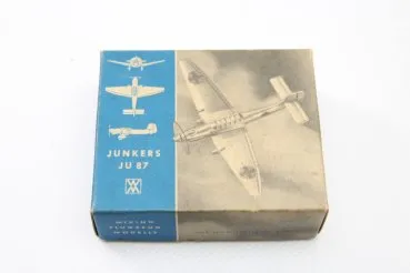 Airplane Wiking Junkers JU 87, scale 1: 200, Wiking Modellbau / Berlin, around 1960 in a box