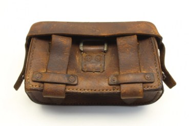 Wehrmacht / leather bag, medical bag for the paddock, army