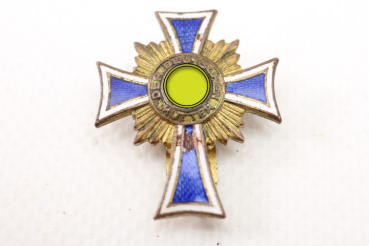 Ww2 miniature mother cross in gold on clasp jeweler production, unique piece