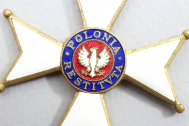 Poland Knight's Cross Order Polonia Restituta Knight 1944 in case