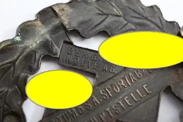 SA SPORTS BADGE IN BRONZE BERG & NOLTE