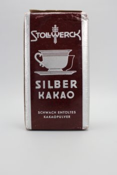 ww2 Catering Stollwerck Silver Cocoa Pack Black deoiled cocoa powder