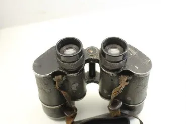 Binoculars service glasses E. Leitz, Wetzlar 10x50 WWII 2WK, with Leitz quiver 1938