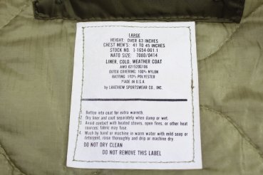 Futter für US M-65 Feldjacke