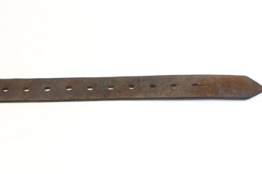 Brown leather belt / WaA, manufacturer jsd 1942