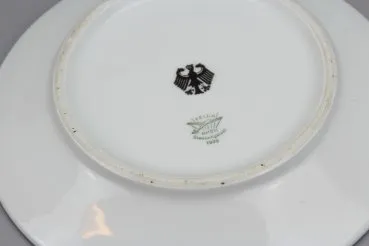 Early porcelain plate Reichswehr FELDA RHÖN Stadtlengsfeld 1936