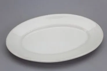 3 pieces of canteen tableware, meat platter / serving platter Fedal Röhn ca 1940 Different sizes, 3 serving plates