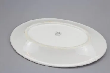 3 pieces of canteen tableware, meat platter / serving platter Fedal Röhn ca 1940 Different sizes, 3 serving plates