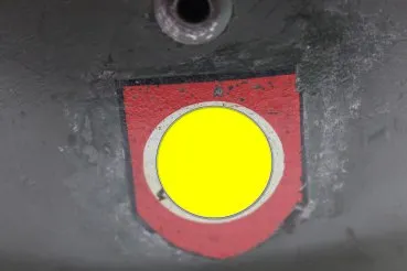 Former SS helmet M35 apple green with double emblem and acceptance stamp, manufacturer Q66