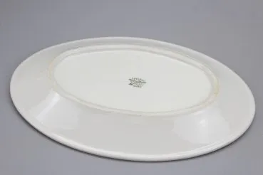 3 pieces of canteen tableware, meat platter / serving platter Fedal Röhn ca 1940 Different sizes, 3 serving plates