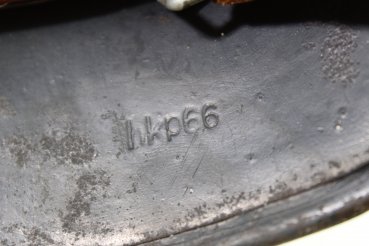 Wehrmacht Stahlhelm M40 dunkelblau Rauhtarn Hersteller SE - hkp66 Sächsische Emailier- und Stanzwerke A.G