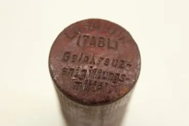ww2 Wehrmacht Gelbkreuzentgiftungsmittel Verpackung Losantin Tabletten