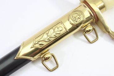 Geschenkdolch - DDR NVA Generalsdolch LSK Landstreitkräfte mit Gehänge + Hänger im Etui